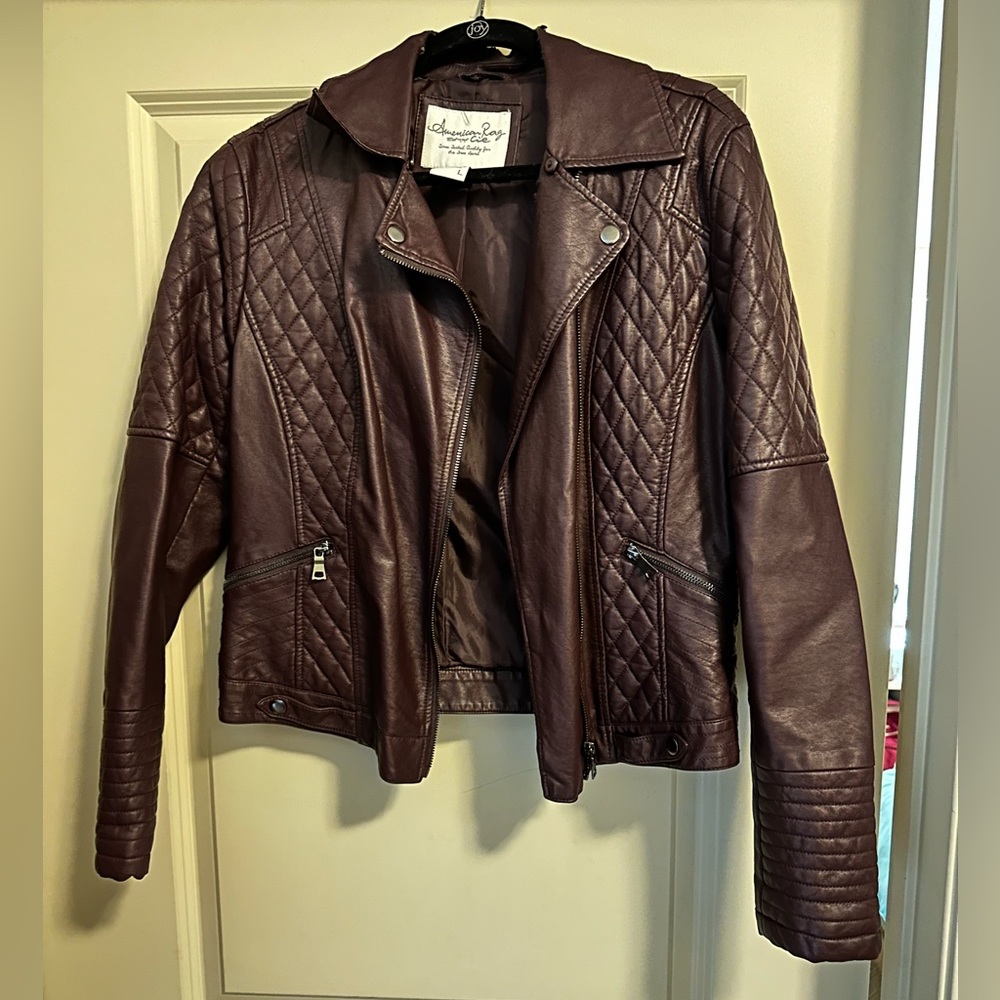 American Rag faux leather bomber jacket